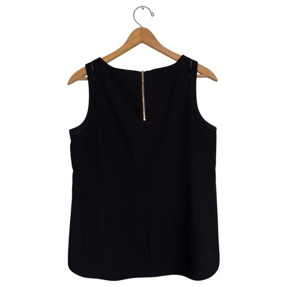 White House Black Market Tank Top Sleeveless Black Zipper Detail S - Picture 5 of 9